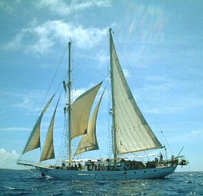 In full sail